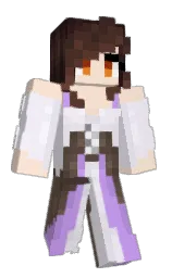 champagne and whisper Minecraft skin — Classic model