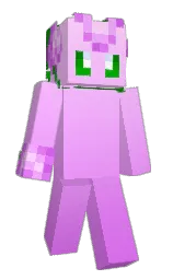 mauve and white pointer Minecraft skin — Slim model