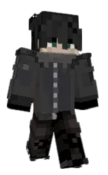 black and shark Minecraft skin — Classic model