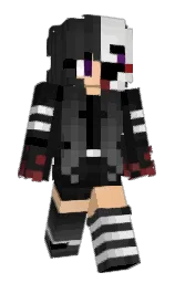 mine shaft and cod gray Minecraft skin — Slim model — first worn by Liana0403