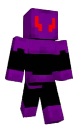 black and purple Minecraft skin — Classic model