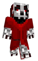 black and rose white Minecraft skin — Classic model