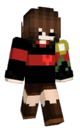 black and roof terracotta Minecraft skin — Slim model