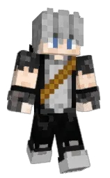 silver and dusty gray Minecraft skin — Classic model