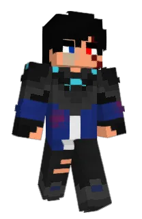 Front of Hikar's skin