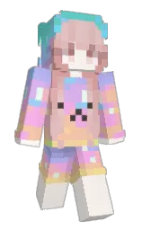 Aurolye's Minecraft skin wearing the Aurora cape