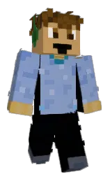 black and polo blue Minecraft skin — Classic model — first worn by LucasFlohr