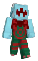 Dracovish's Minecraft skin wearing the Minecraft Experience cape