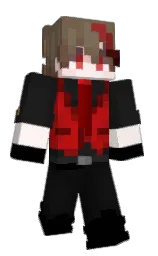 black and cod gray Minecraft skin — Classic model — first worn by YorHa007