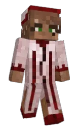 pink flare and wafer Minecraft skin — Slim model — first worn by kyureedotavi