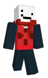 gable green and white Minecraft skin — Classic model — first worn by jmannnnnnn