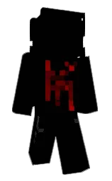 black and indian tan Minecraft skin — Classic model