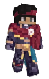 crown of thorns and cod gray Minecraft skin — Slim model