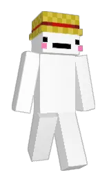 white and wattle Minecraft skin — Classic model