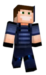 black and bunting Minecraft skin — Slim model