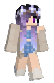 Front of LavenderDino's skin
