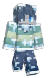 alice blue and hawkes blue Minecraft skin — Classic model — first worn by Levpev0