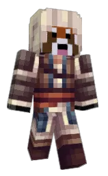 bone and bison hide Minecraft skin — Classic model