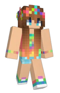 Front of Calzoned's skin
