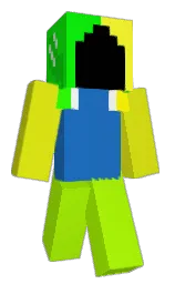 black and denim Minecraft skin — Classic model