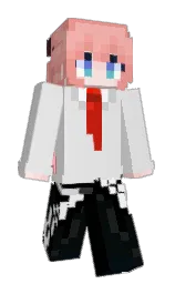 mercury and black Minecraft skin — Slim model