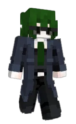 ebony clay and parsley Minecraft skin — Slim model — first worn by ElvesTM