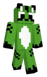apple and black Minecraft skin — Classic model — first worn by Krillcael