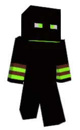 nero and green yellow Minecraft skin — Classic model — first worn by elemure