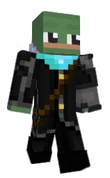 hippie green and cod gray Minecraft skin — Classic model — first worn by zenitco