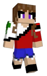 walnut and calico Minecraft skin — Classic model