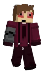 heath and aubergine Minecraft skin — Classic model — first worn by Jetblade334