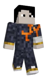 Mermelstein's Minecraft skin wearing the Migrator cape