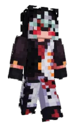 black and thunder Minecraft skin — Slim model — first worn by Vextech_Atlas