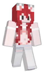 Peko_QvQ's Minecraft skin wearing the 15th Anniversary cape