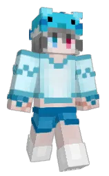 fountain blue and wild sand Minecraft skin — Classic model — first worn by xjy_NB