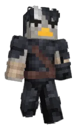 Kypli4ek's Minecraft skin wearing the Purple Heart cape