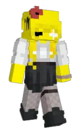 yellow and shark Minecraft skin — Slim model — first worn by dinosearth