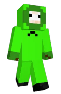 Front of Flampok's skin