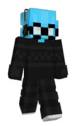 robotoxxx's Minecraft skin wearing the Aurora cape