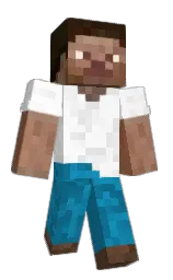 white and blue chill Minecraft skin — Classic model