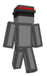 gray and emperor Minecraft skin — Classic model
