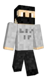 BR1777's Minecraft skin wearing the Purple Heart cape