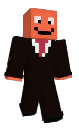 asphalt and persimmon Minecraft skin — Classic model — first worn by Nyocz