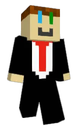 black and putty Minecraft skin — Classic model
