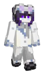alabaster and silver Minecraft skin — Slim model