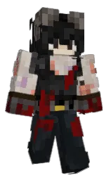 woodsmoke and dark burgundy Minecraft skin — Classic model — first worn by a33ds