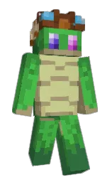 Tortls's Minecraft skin wearing the Twisted cape