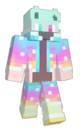 Test_Alpha_201's Minecraft skin wearing the Aurora cape