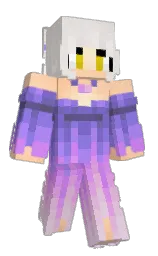 RedVelvetRosesYT's Minecraft skin wearing the Aurora cape