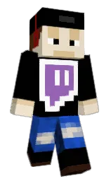 black and parchment Minecraft skin — Slim model — first worn by Lost_One1
